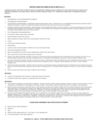 MPID Form 1F Application for State Meat Inspection - North Carolina, Page 3