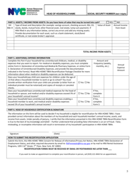 Home Tbra Recertification Form - New York City, Page 5