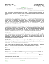 Communitization Agreement - State/Federal or State/Federal/Fee - New Mexico