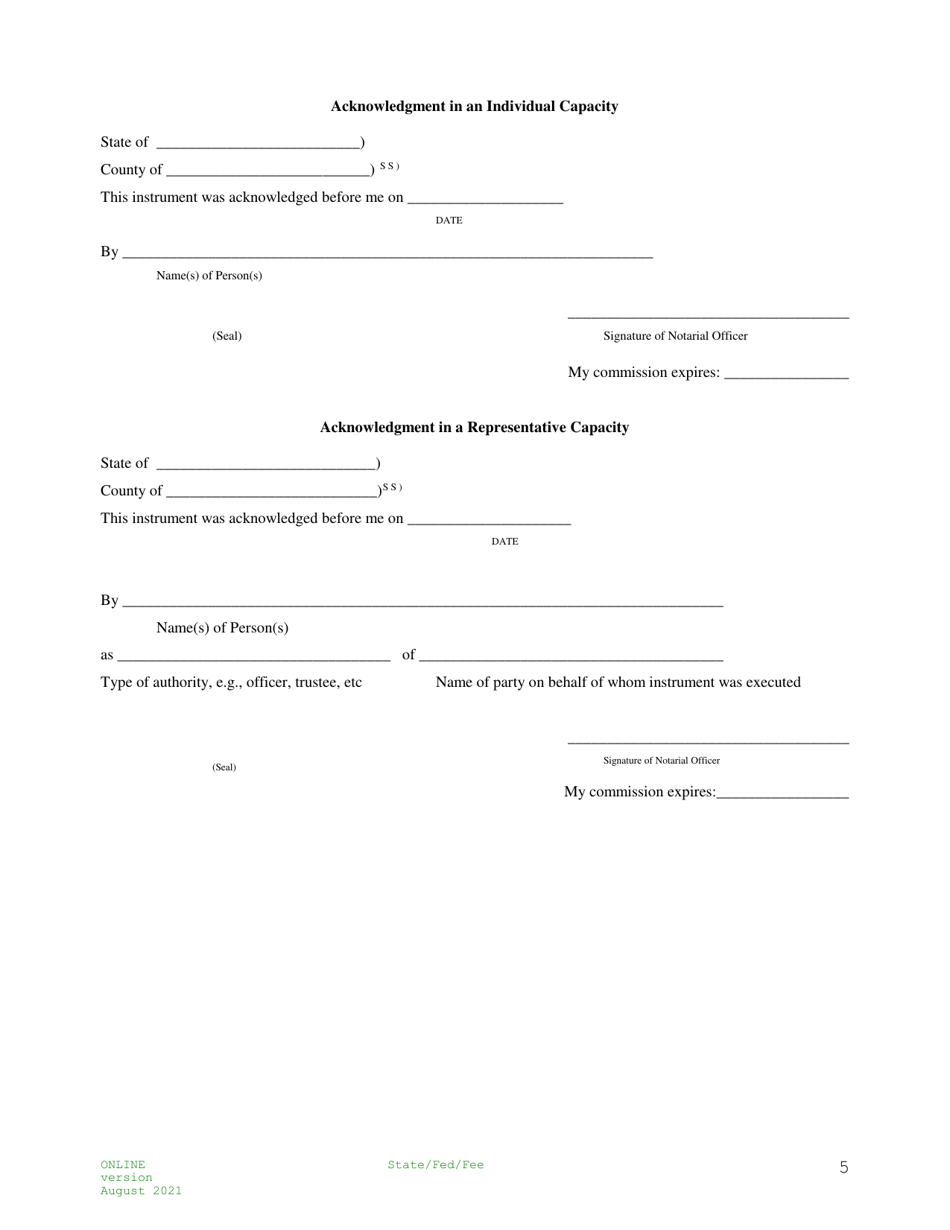 Communitization Agreement - State / Federal or State / Federal / Fee - New Mexico, Page 5