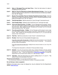 Instructions for Form E-500G Scrap Tire Disposal Tax Return - North Carolina, Page 2