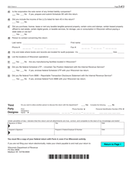 Form 4 (IC-040) Wisconsin Non-combined Corporation Franchise or Income Tax Return - Wisconsin, Page 3