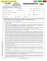 Form W-RA (I-041) Required Attachments for Electronic Filing - Wisconsin