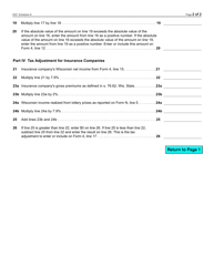 Form IC-020C Schedule 4I Wisconsin Adjustments for Insurance Companies - Wisconsin, Page 2
