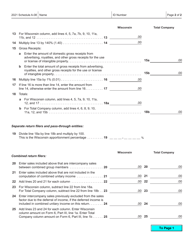 Form IC-306 Schedule A-08 Wisconsin Apportionment Percentage for Broadcasters - Wisconsin, Page 2