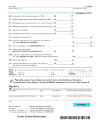 Form 1 (I-010I) Wisconsin Income Tax - Wisconsin, Page 3