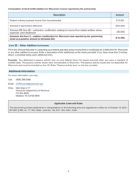 Instructions for Form 1, I-0101 Schedule AD Additions to Income - Wisconsin, Page 7