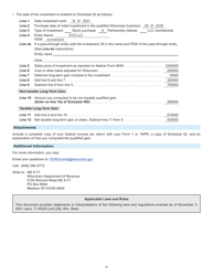 Instructions for Form I-077 Schedule QI Sale of Investment in a Qualified Wisconsin Business - Wisconsin, Page 9