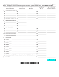 Form I-021 Schedule 2K-1 Beneficiary&#039;s Share of Income, Deductions, Etc. - Wisconsin, Page 2