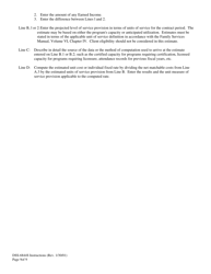 Instructions for Form DSS-6844S Purchase Contract Budget - North Carolina, Page 9