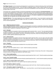 Instructions for Form GAS-1219 Motor Fuel Importer Return - North Carolina, Page 2