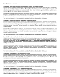 Instructions for Form GAS-1219 Motor Fuel Importer Return - North Carolina, Page 6