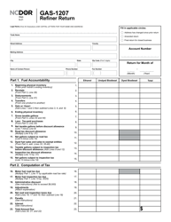 Form GAS-1207 Refiner Return - North Carolina, Page 2