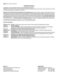 Instructions for Form GAS-1239 Motor Fuel Monthly Bulk Plant Exporter Return - North Carolina, Page 2