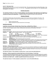 Instructions for Form GAS-1288 Kerosene Supplier Return - North Carolina, Page 3