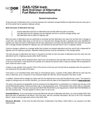 Instructions for Form GAS-1254 Bulk End-User of Alternative Fuel Return - North Carolina