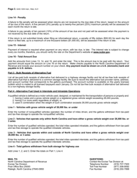 Instructions for Form GAS-1254 Bulk End-User of Alternative Fuel Return - North Carolina, Page 3