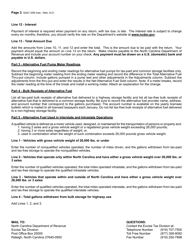 Instructions for Form GAS-1258 Retailer of Alternative Fuel Return - North Carolina, Page 3