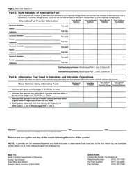 Form GAS-1254 Bulk End-User of Alternative Fuel - North Carolina, Page 3