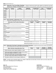 Form GAS-1258 Retailer of Alternative Fuel Return - North Carolina, Page 3