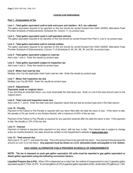 Instructions for Form GAS-1252 Alternative Fuels Provider Return - North Carolina, Page 2