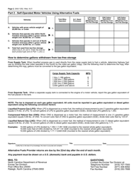 Form GAS-1252 Alternative Fuels Provider Return (For October 2018 and After) - North Carolina, Page 3