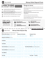 Document preview: Money Order Deposit Form - Jpay - Michigan