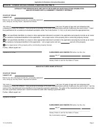 Form 11.13 Application for Residence Homestead Exemption - Harris County Appraisal District, Texas, Page 4