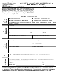 Form 25.25(b)RP Request to Correct Name or Address on a Real Property Account - Harris County Appraisal District, Texas