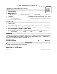 Document preview: Know Your Client (Kyc) Application Form - India