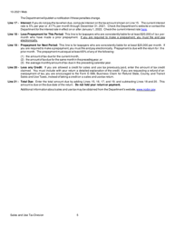 Instructions for Form E-500 Sales and Use Tax Return - North Carolina, Page 5