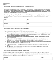 Form SFN60908 Electronic Reporting Information System (Eris) Subscriber Agreement - North Dakota, Page 2