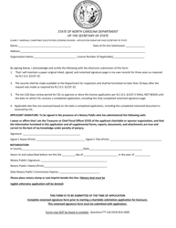 Document preview: Notary Form for Initial or Renewal Application - North Carolina