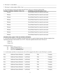 Form NCE-LPO Notice of Intrastate Claim of Exemption and Addendum - North Carolina, Page 2