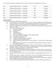 Form NCE-LPO Notice of Intrastate Claim of Exemption and Addendum - North Carolina, Page 3