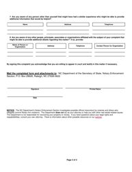 Deed Fraud/Notarization Complaint Form - North Carolina, Page 4