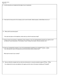 Form SFN14927 &quot;Complaint Form&quot; - North Dakota, Page 3