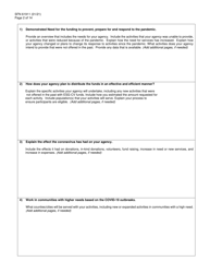 Form SFN61911 Emergency Shelter Grant (Esg)-covid (Cv) Application - North Dakota, Page 2