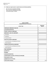 Form SFN61911 Emergency Shelter Grant (Esg)-covid (Cv) Application - North Dakota, Page 3