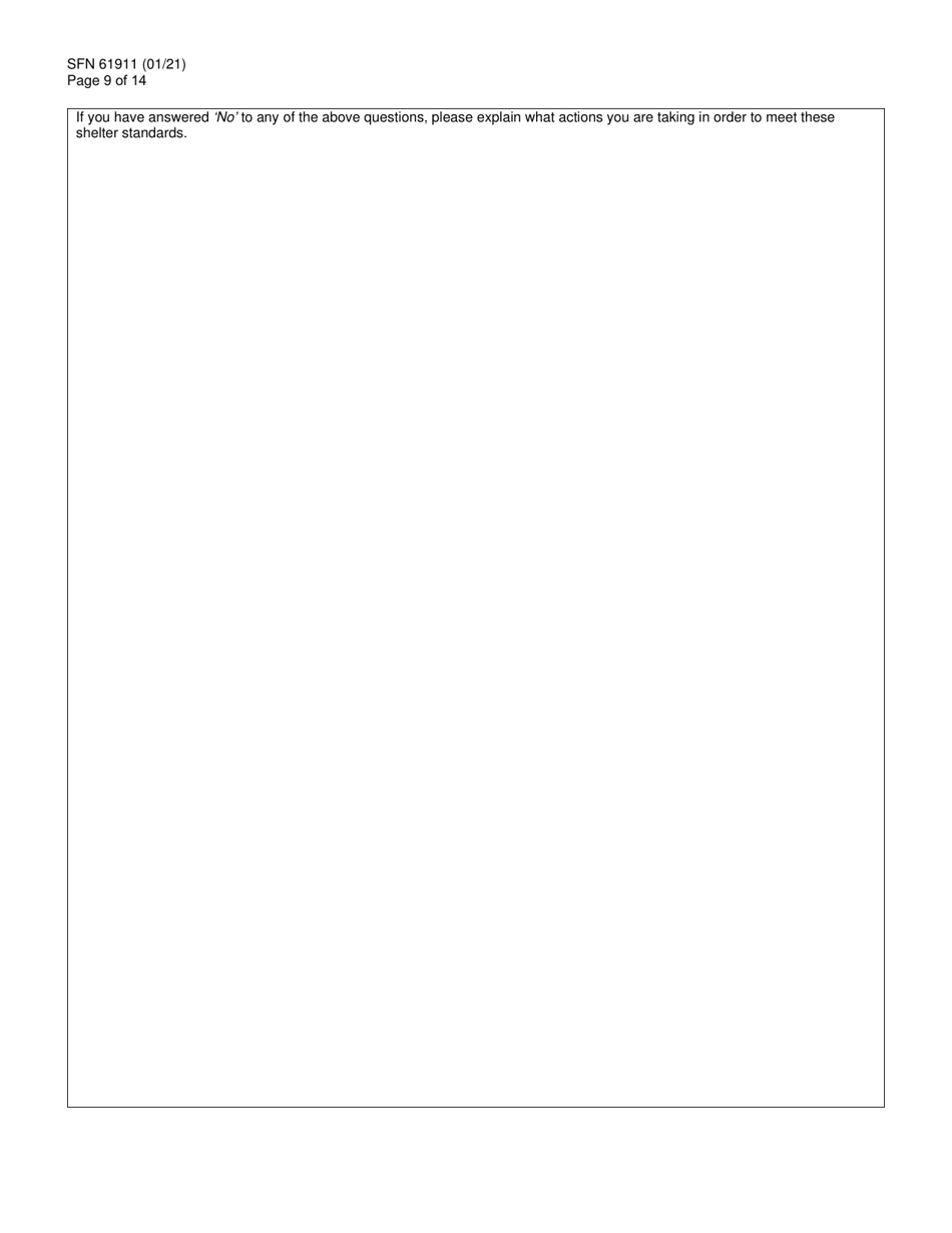 Form SFN61911 Emergency Shelter Grant (Esg)-covid (Cv) Application - North Dakota, Page 9