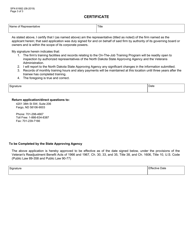 Form SFN61682 Application for Approval for on-The-Job Training - North Dakota, Page 3