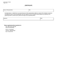 Form SFN61681 Application for Institution Approval to Train Veterans - North Dakota, Page 4