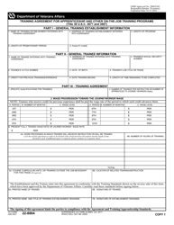 VA Form 22-8864 Training Agreement for Apprenticeship and Other on-The-Job Training Programs, Page 2