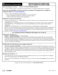 VA Form 10-10EZR Health Benefits Update Form