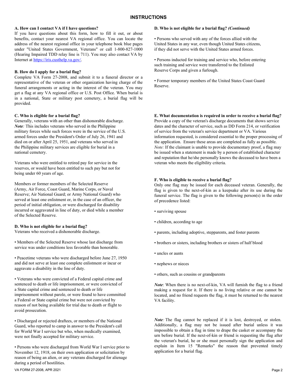 va-form-27-2008-download-fillable-pdf-or-fill-online-application-for