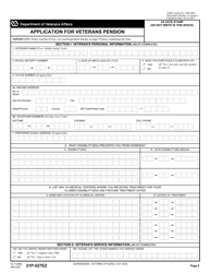 VA Form 21P-527EZ Application for Veterans Pension, Page 5