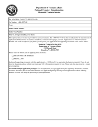 VA Form 40-1330M Claim for Government Medallion for Placement in a Private Cemetery, Page 2