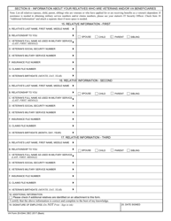 VA Form 20-0344 Annual Certification of Veteran Status and Veteran-Relatives, Page 2