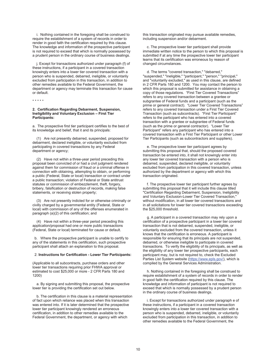 Emergency Relief Contract Requirements - North Dakota, Page 11