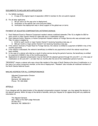 Form SFN59121 Application for Adjusted Compensation to National Guard/Reserve &amp; Active Duty Veterans - North Dakota, Page 2